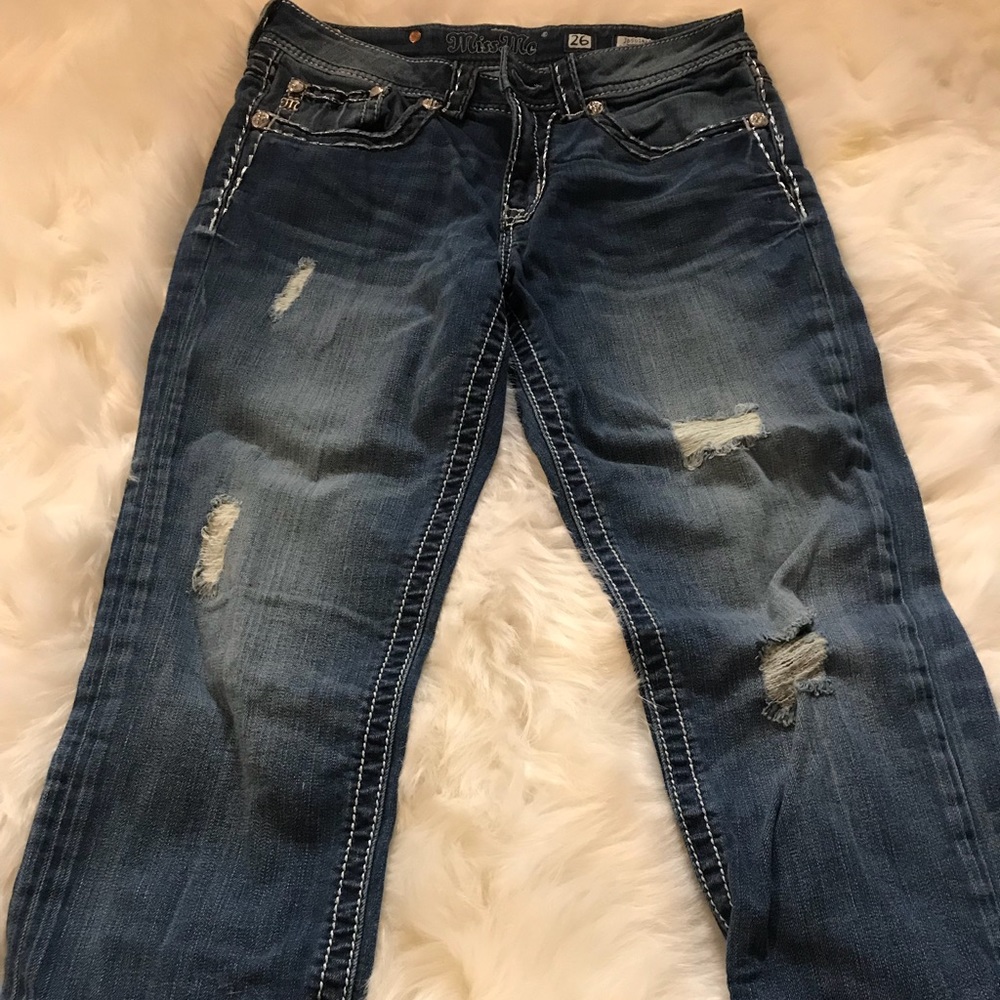 Miss Me size 26 boyfriend Capri